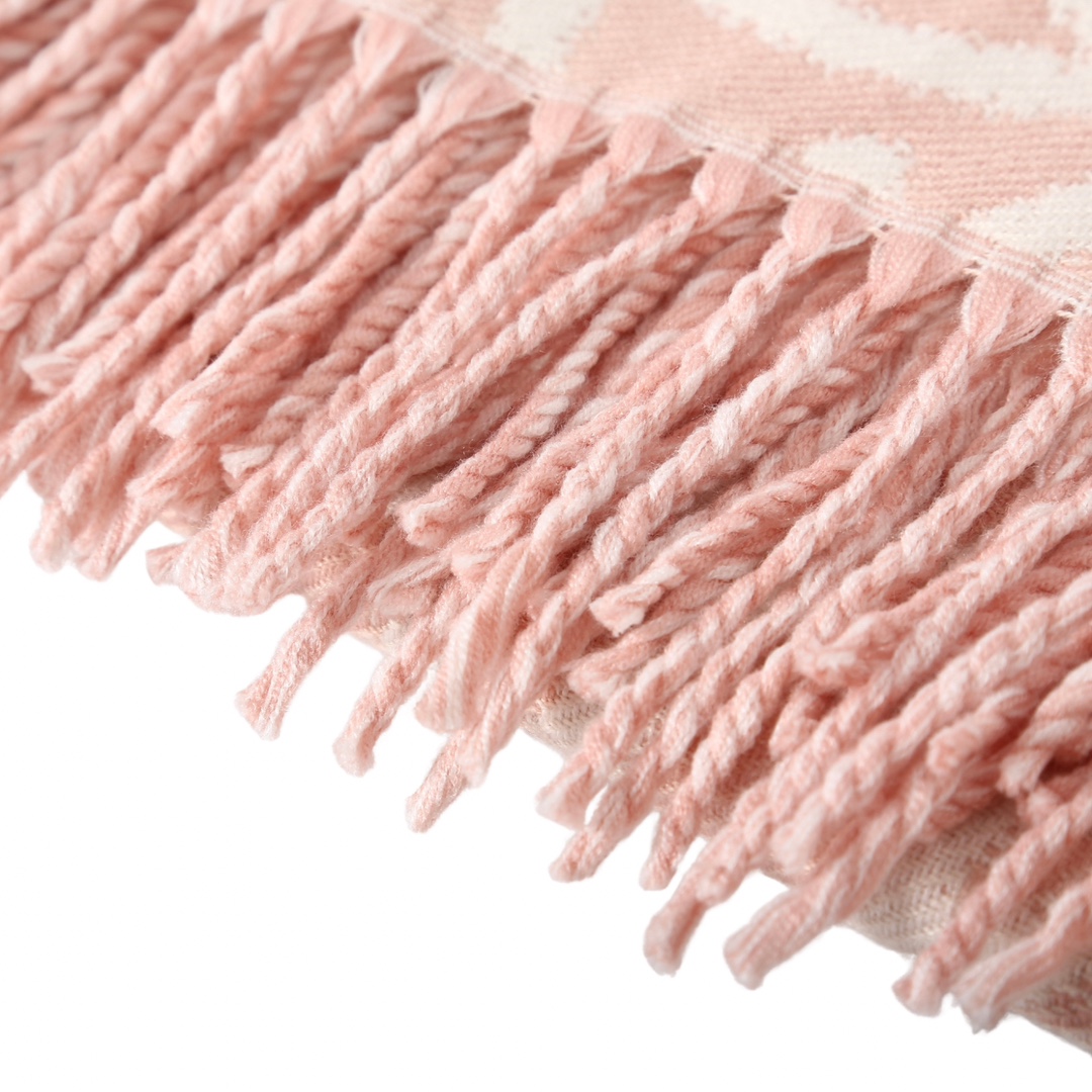 ロエベ LOEWE スカーフ マフラー ピンク ウール レディース