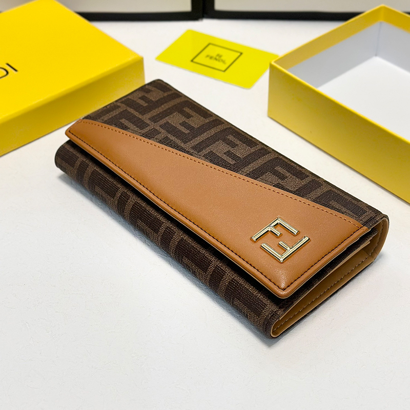 フェンディ FENDI 長財布 メンズ レディース FFロゴ ダイアゴナル 長財布