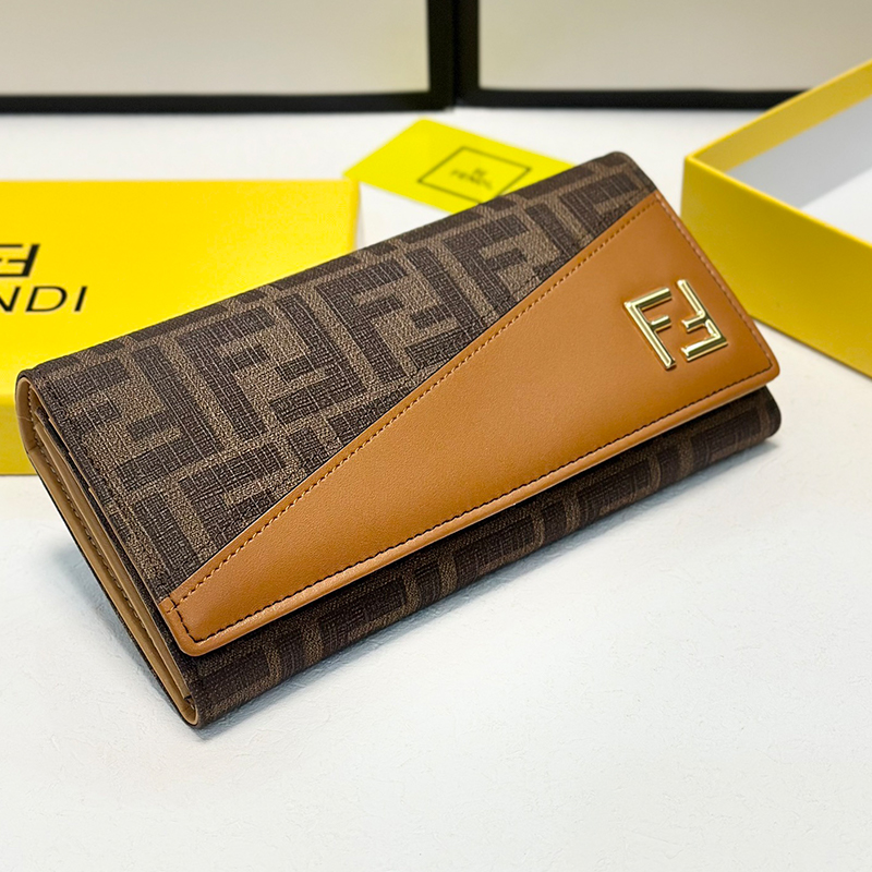 フェンディ FENDI 長財布 メンズ レディース FFロゴ ダイアゴナル 長財布