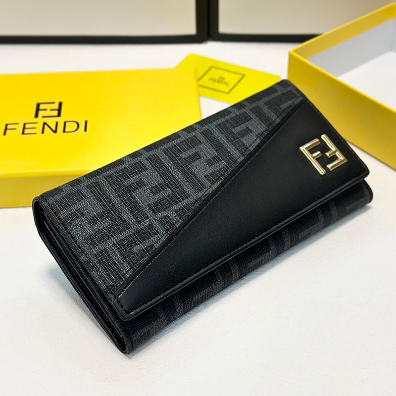 フェンディ FENDI 長財布 メンズ レディース FFロゴ ダイアゴナル 長財布