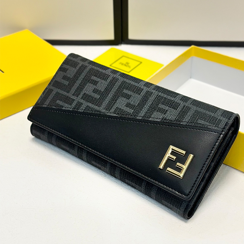 フェンディ FENDI 長財布 メンズ レディース FFロゴ ダイアゴナル 長財布
