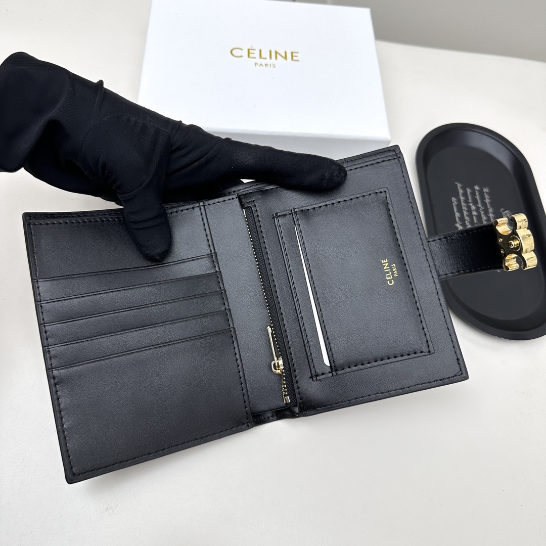 セリーヌ Celine 二つ折り財布 ウォレット 小銭入れ カードケース 3色レディース