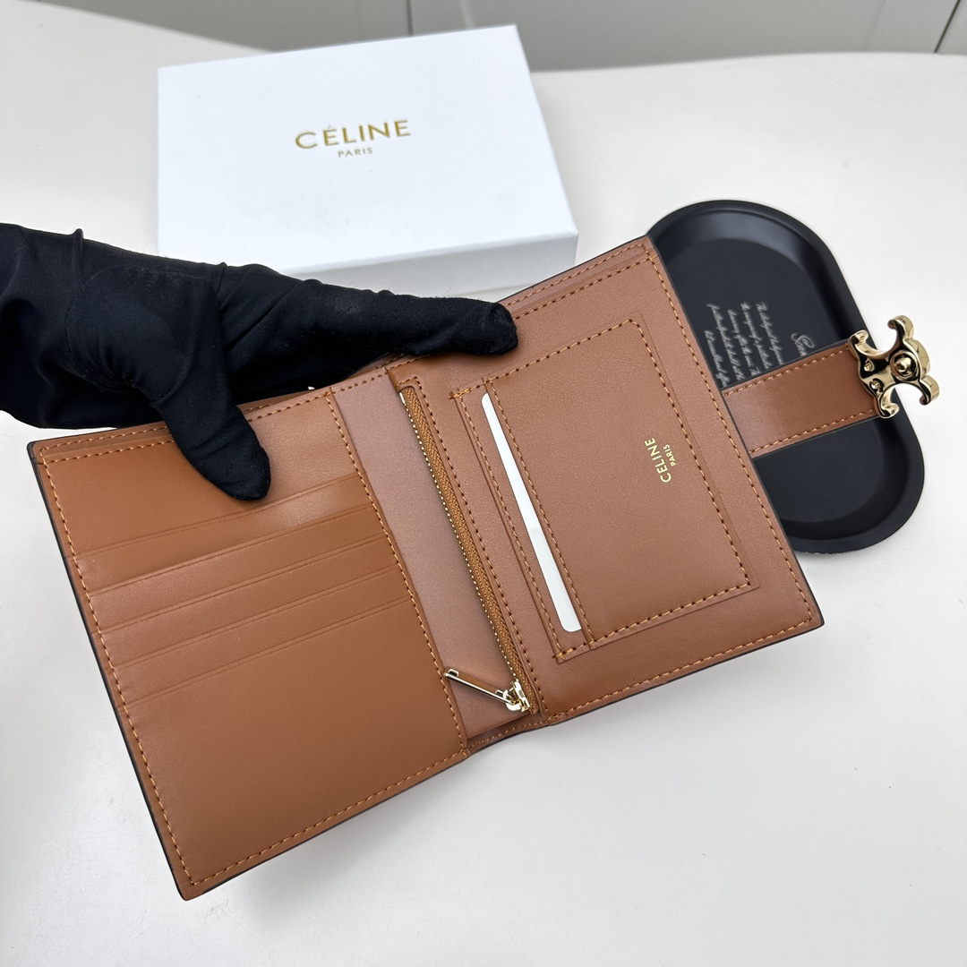 セリーヌ Celine 二つ折り財布 ウォレット 小銭入れ カードケース 3色レディース