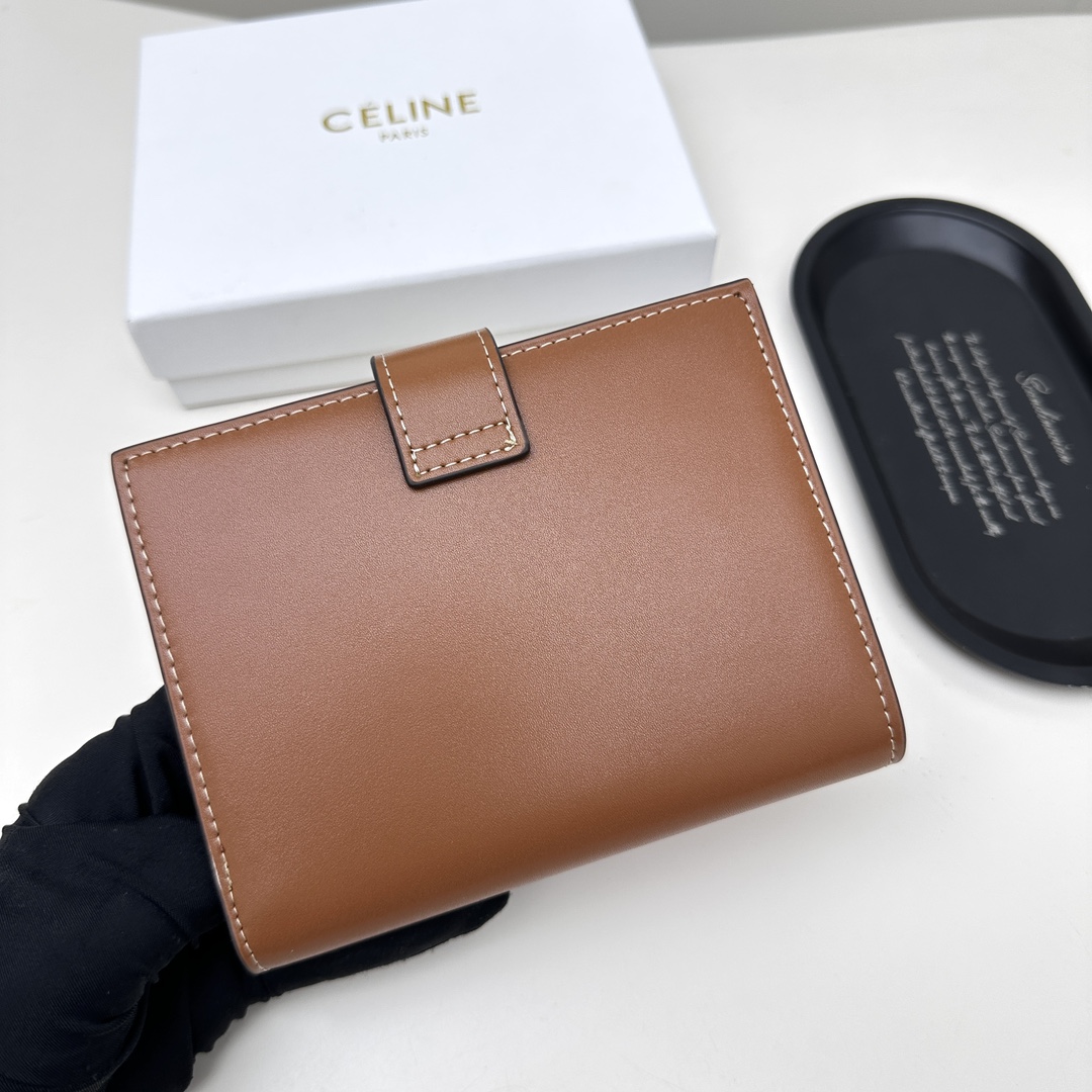 セリーヌ Celine 二つ折り財布 ウォレット 小銭入れ カードケース 3色レディース