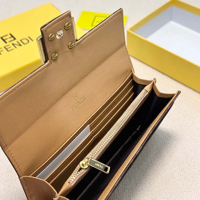 フェンディ FENDI 長財布 レディース ズッカ バケット キャンバス