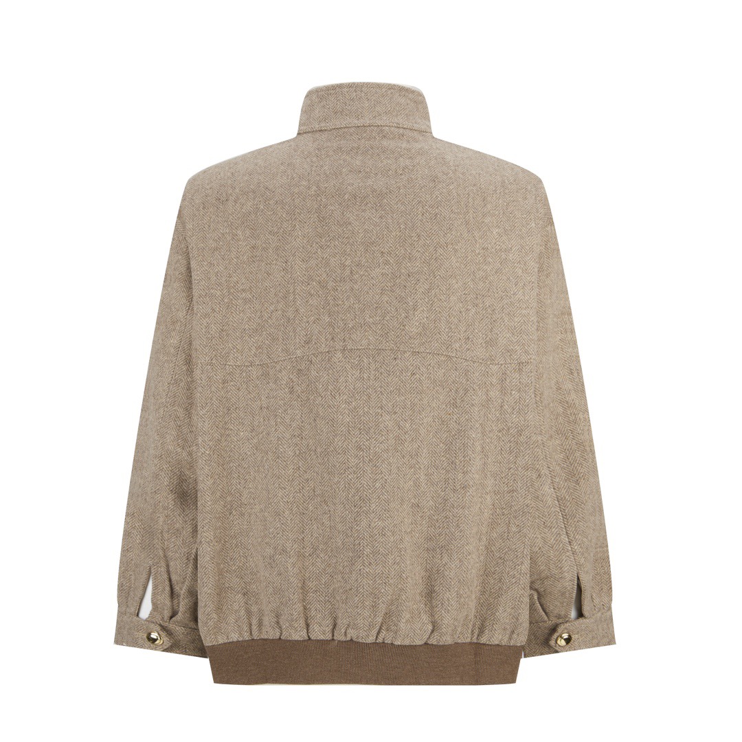 ミュウミュウ MIUMIU シェブロン ブルゾンジャケットML943 レディース