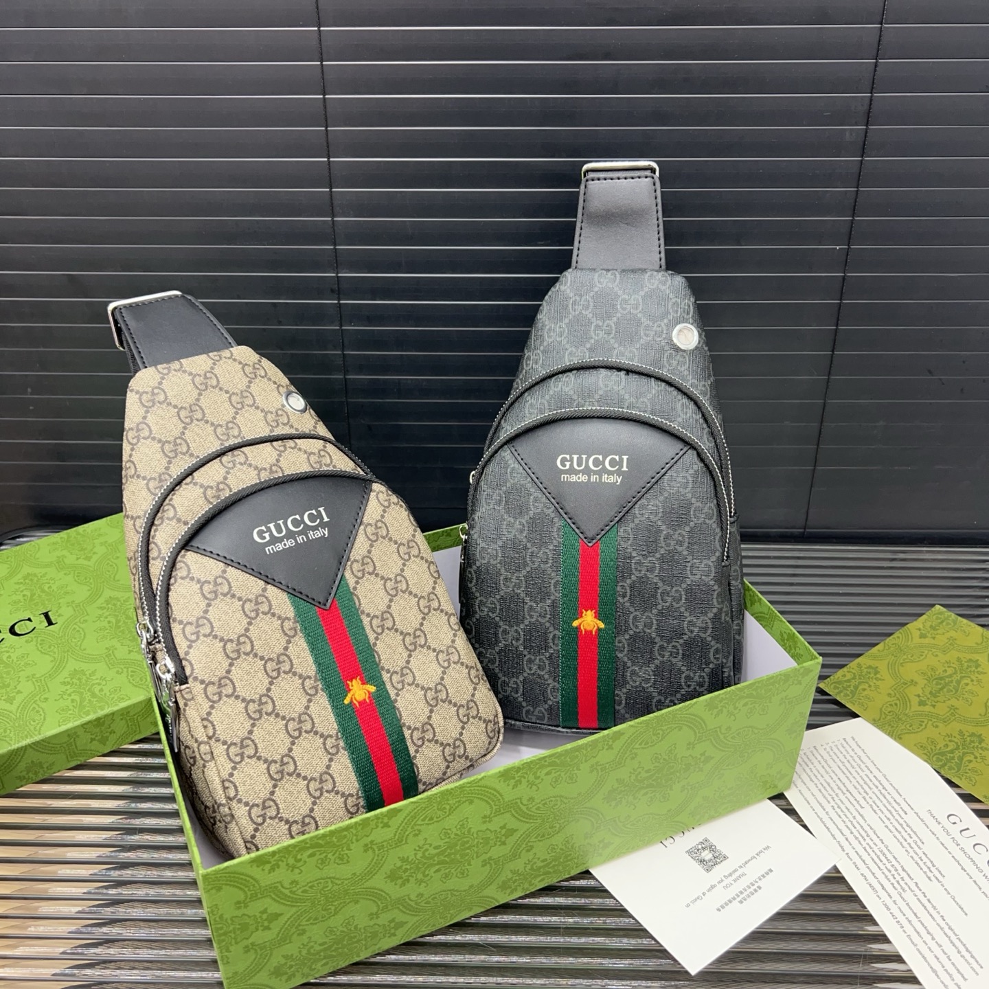 グッチ GUCCI ボディバッグ ウエストボーンバッグ メンズ