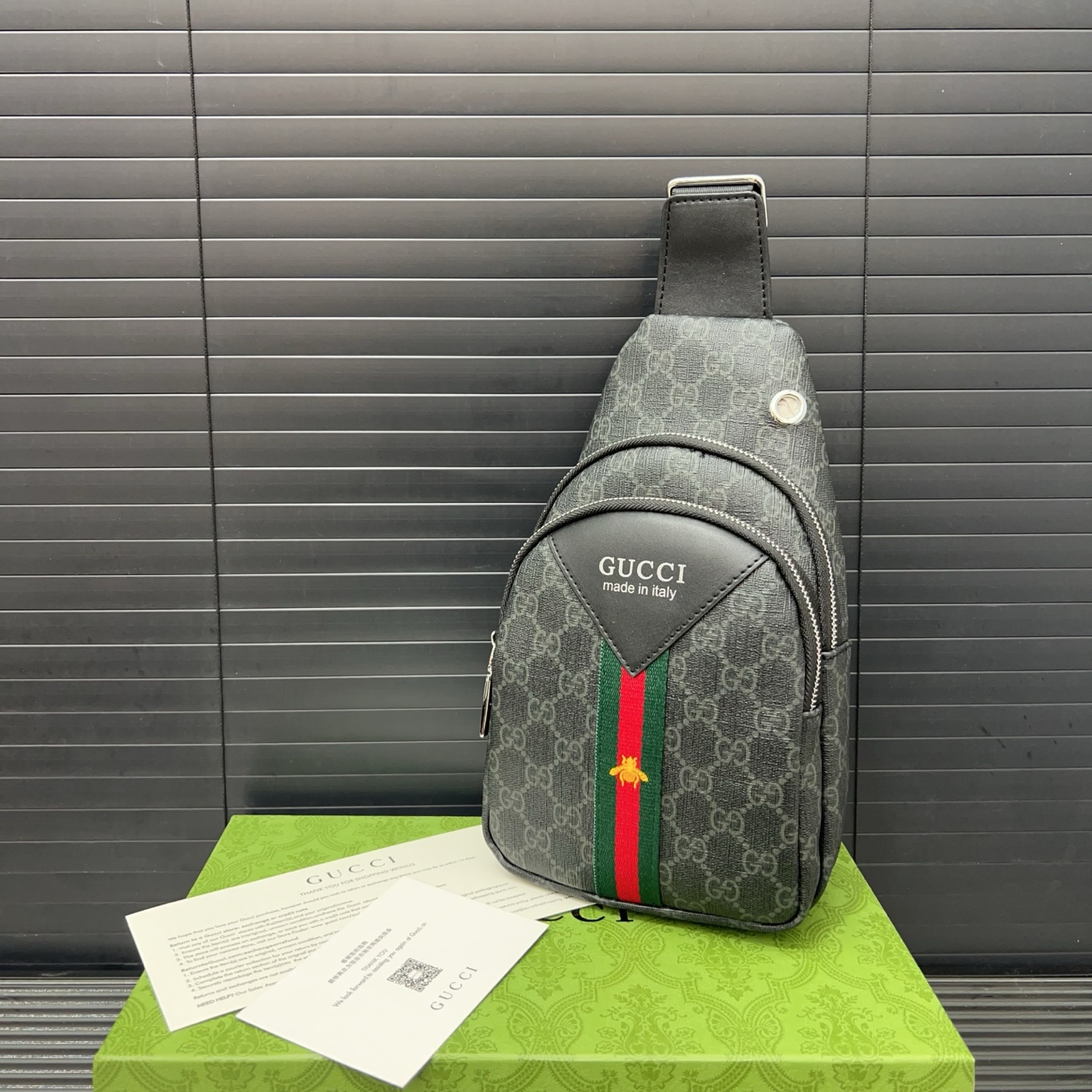 グッチ GUCCI ボディバッグ ウエストボーンバッグ メンズ