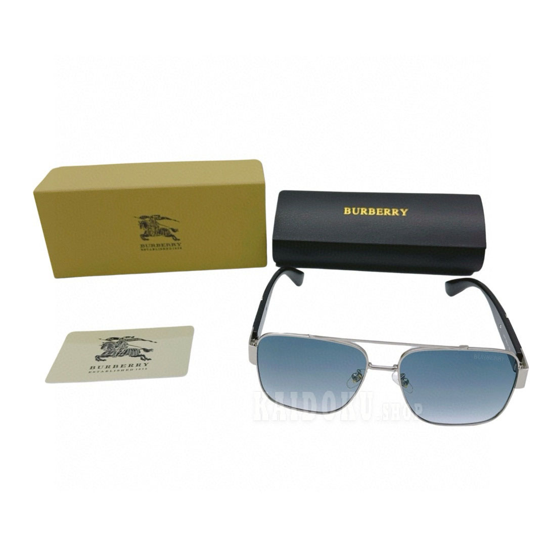 バーバリー Burberry TB ロゴ ダブルブリッジ サングラス メンズ