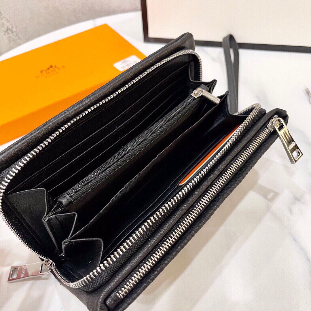 エルメス Hermes 長財布 新品 牛革 メンズ＆レディース