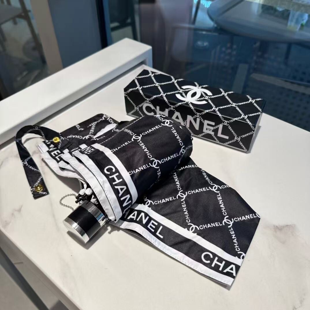 シャネル（CHANEL）晴雨兼用傘 日傘 自動折り 5つ折り レディース メンズ