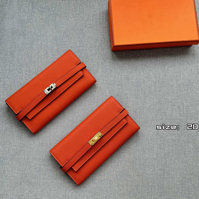 エルメス HERMES ケリートゥーゴー バイカラー チャイ 長財布 7色 レディース