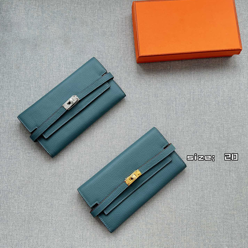 エルメス HERMES ケリートゥーゴー バイカラー チャイ 長財布 7色 レディース