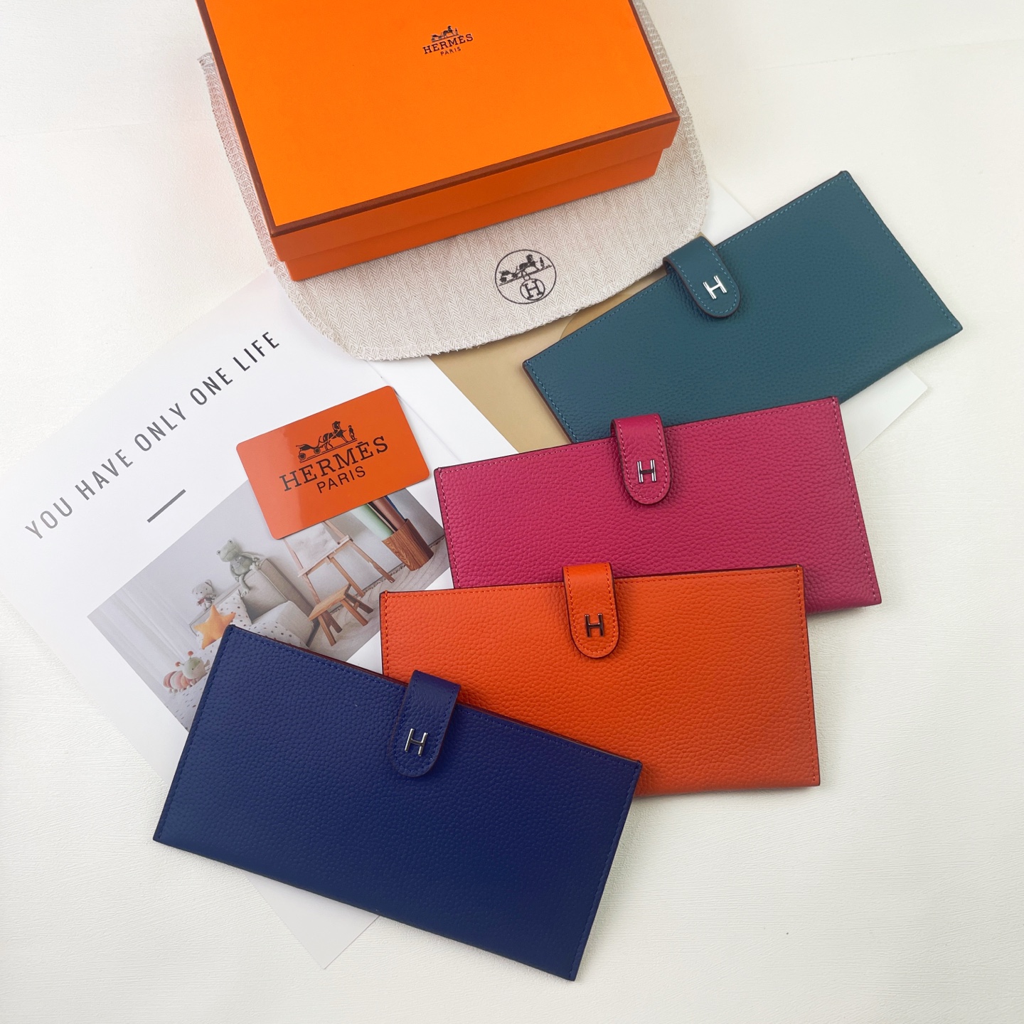 エルメス HERMES 長財布 レザー 収納 ウォレット レディース