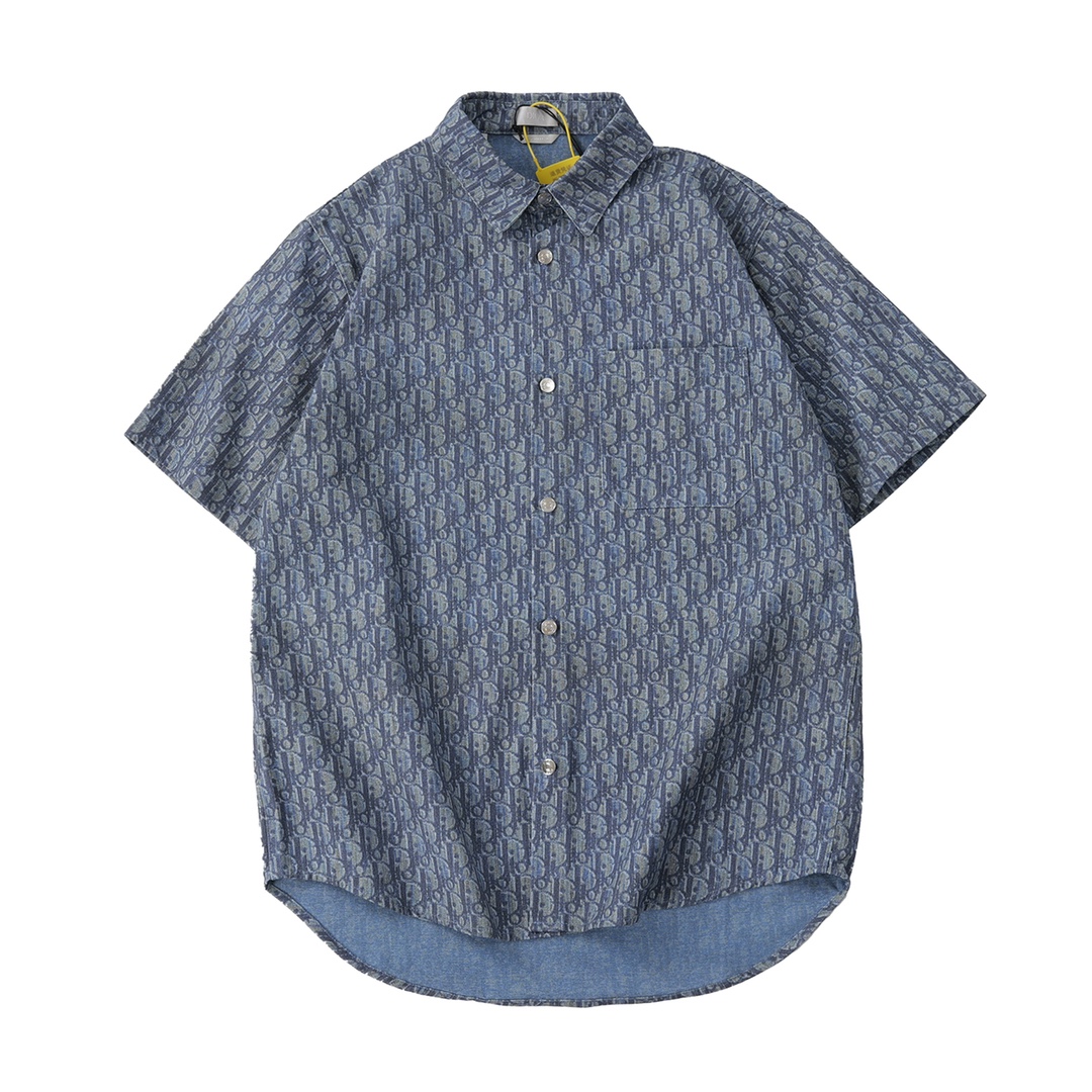 ディオール Dior ショートスリーブ お洒落カラー シャツ メンズ