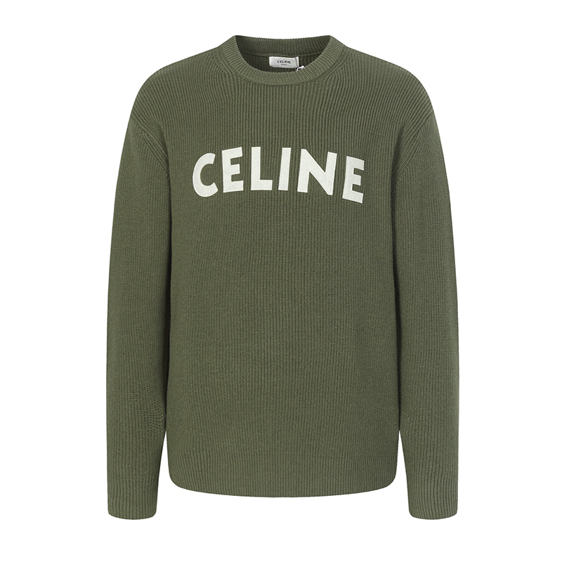 セリーヌ CELINE オーバーサイズ セーター リブ編みウール レディース メンズ