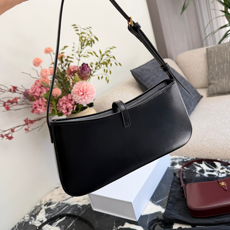 セリーヌ CELINE ティナ ショルダーバッグ シャイニーカーフスキン レディース