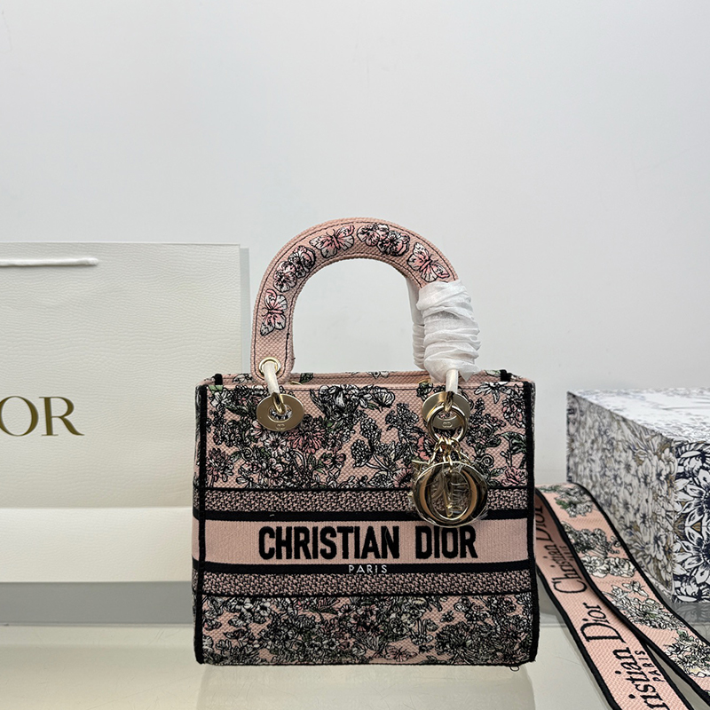 ディオール dior 花柄×ピンク最上級に可愛い スモールバッグ ハンドバッグ レディース