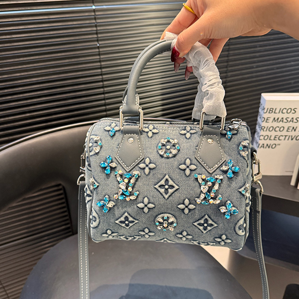 ルイヴィトン LOUIS VUITTON デニムハンドバッグ レディース