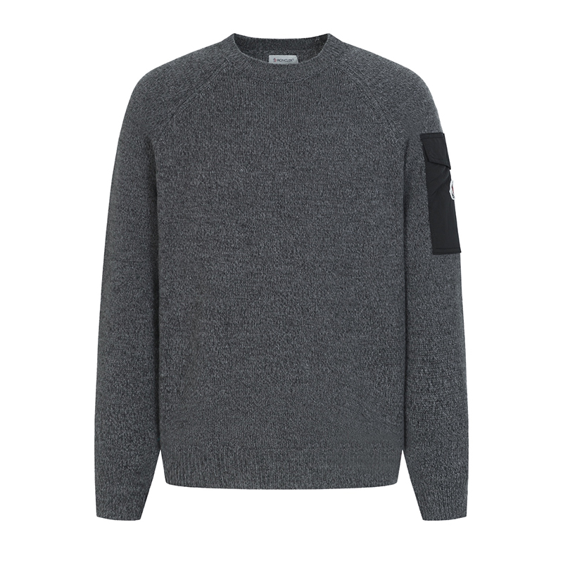 モンクレール MONCLER 2025/26秋冬 ウール&カシミヤ ポケット付きセーター メンズ