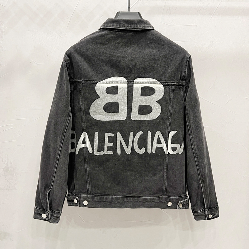 バレンシアガ BALENCIAGA ジャケット OVERDYED デニム メンズ