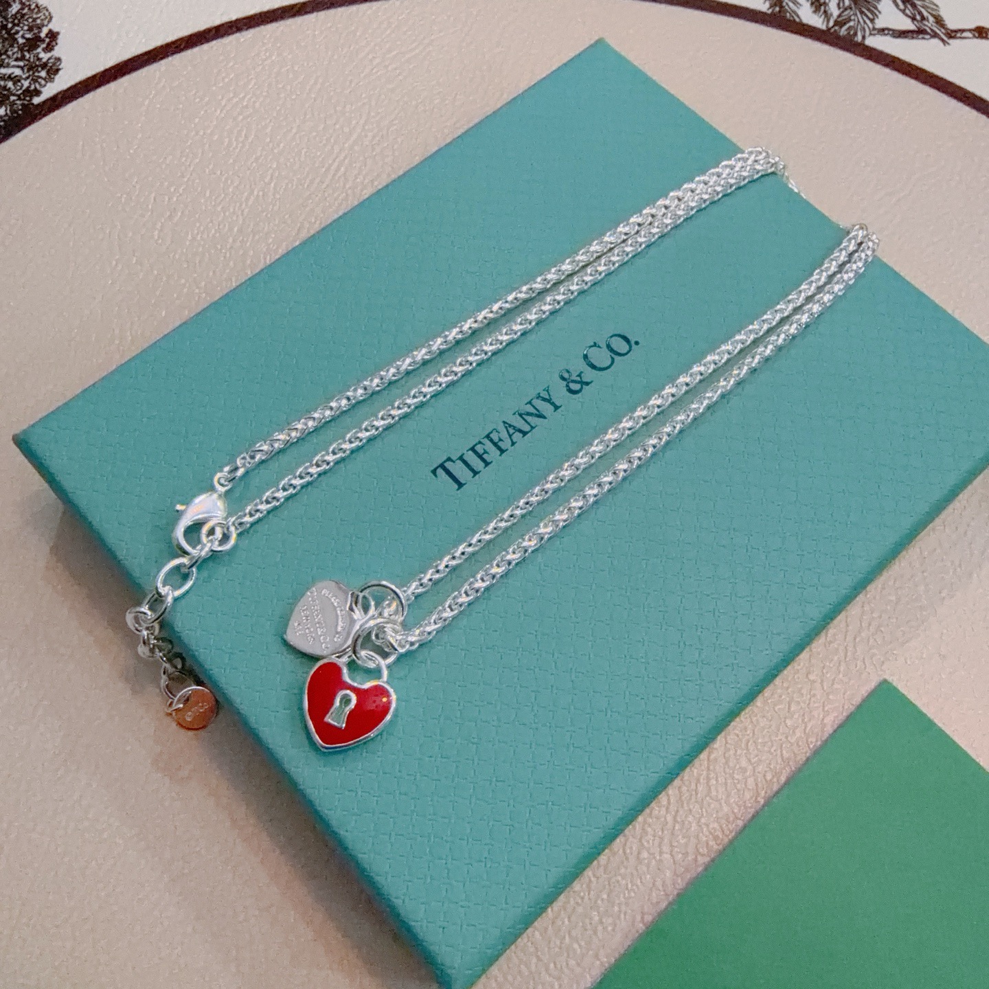 ティファニー Tiffany&Co. ペンダント ネックレス ダブルハート ギフトにも レディース