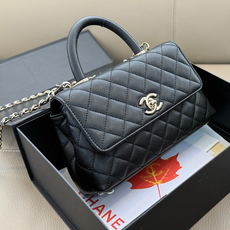 シャネル CHANEL 24K 大人気レアカラー ココハンドル ハンドバッグ レディース