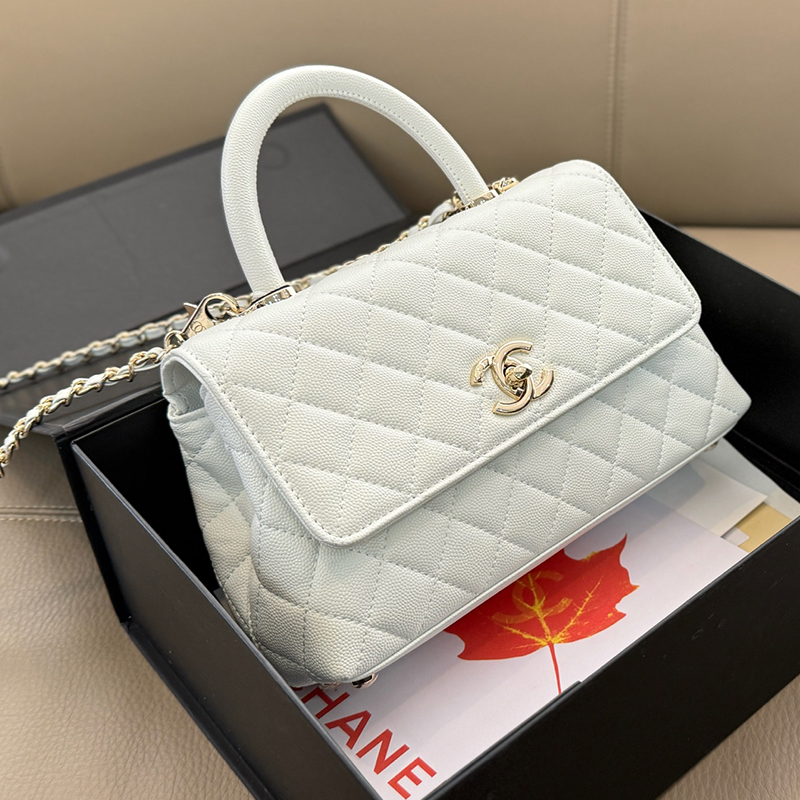 シャネル CHANEL 24K 大人気レアカラー ココハンドル ハンドバッグ レディース