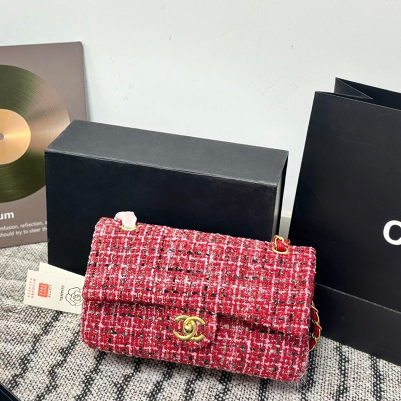 シャネル CHANEL 25Bミニ フラップバッグ ツイードの上品な質感映える ショルダーバッグ レディース