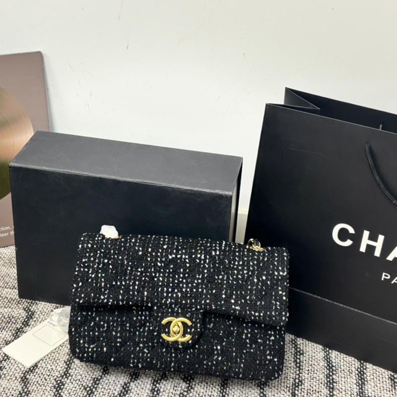 シャネル CHANEL 25Bミニ フラップバッグ ツイードの上品な質感映える ショルダーバッグ レディース