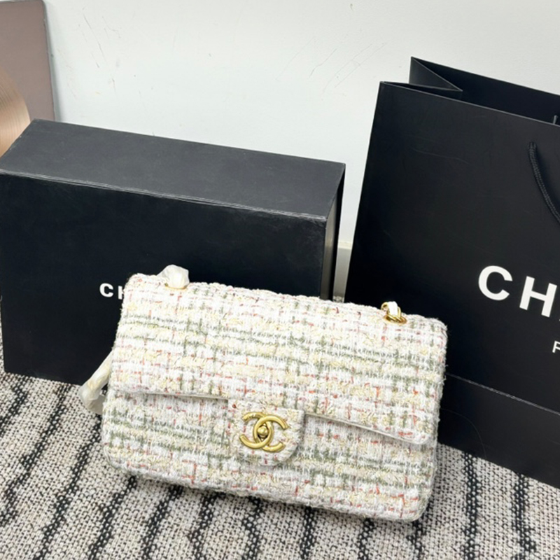 シャネル CHANEL 25Bミニ フラップバッグ ツイードの上品な質感映える ショルダーバッグ レディース