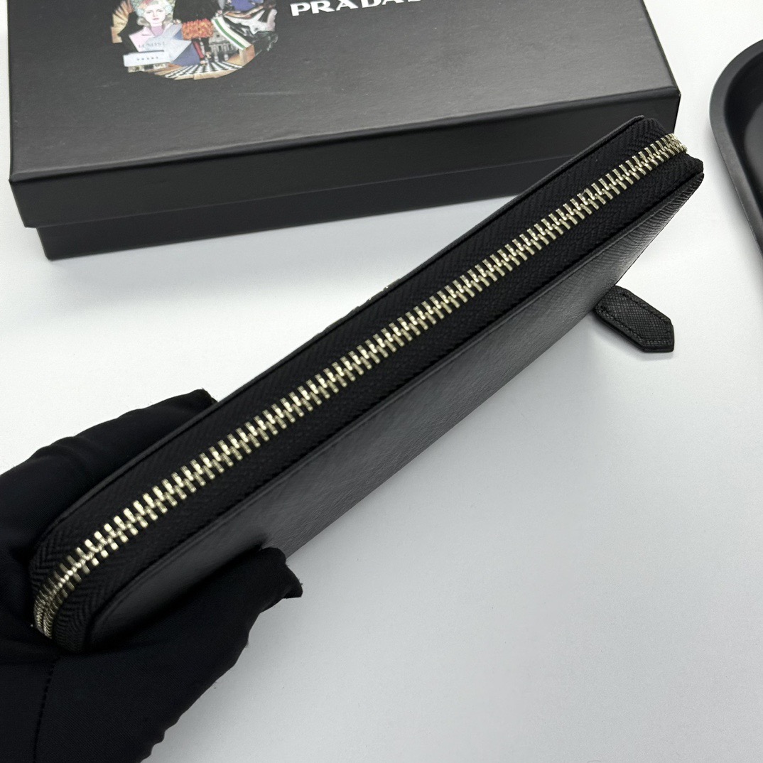 プラダ PRADA サフィアーノマルチカラー ジップアラウンド長財布 メンズ