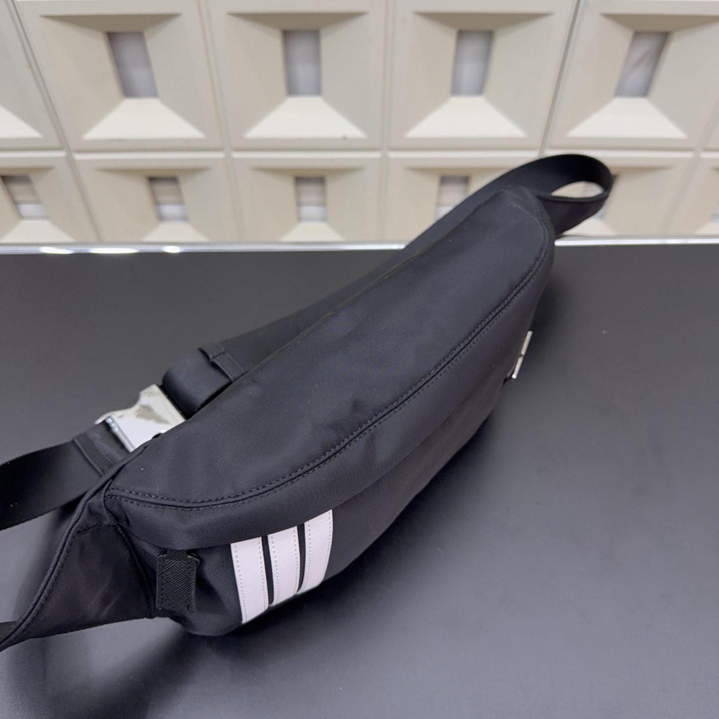 プラダ×アディダス ボディバッグ ナイロン ブラック ユニセックス