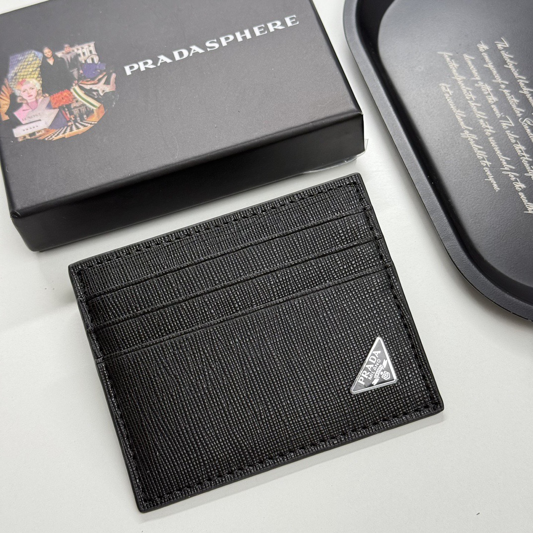 プラダ PRADA トライアングルロゴ カードケース メンズ