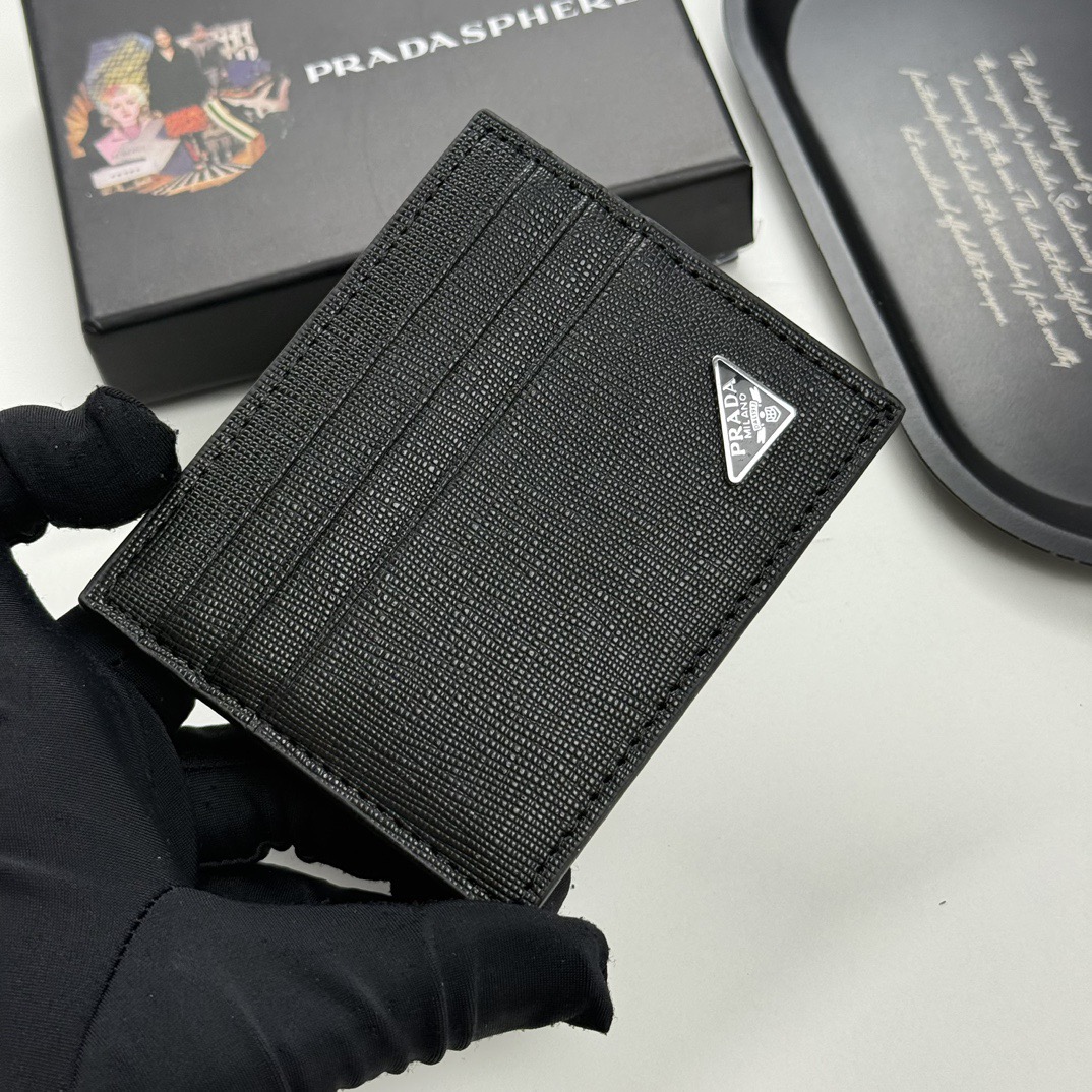 プラダ PRADA トライアングルロゴ カードケース メンズ