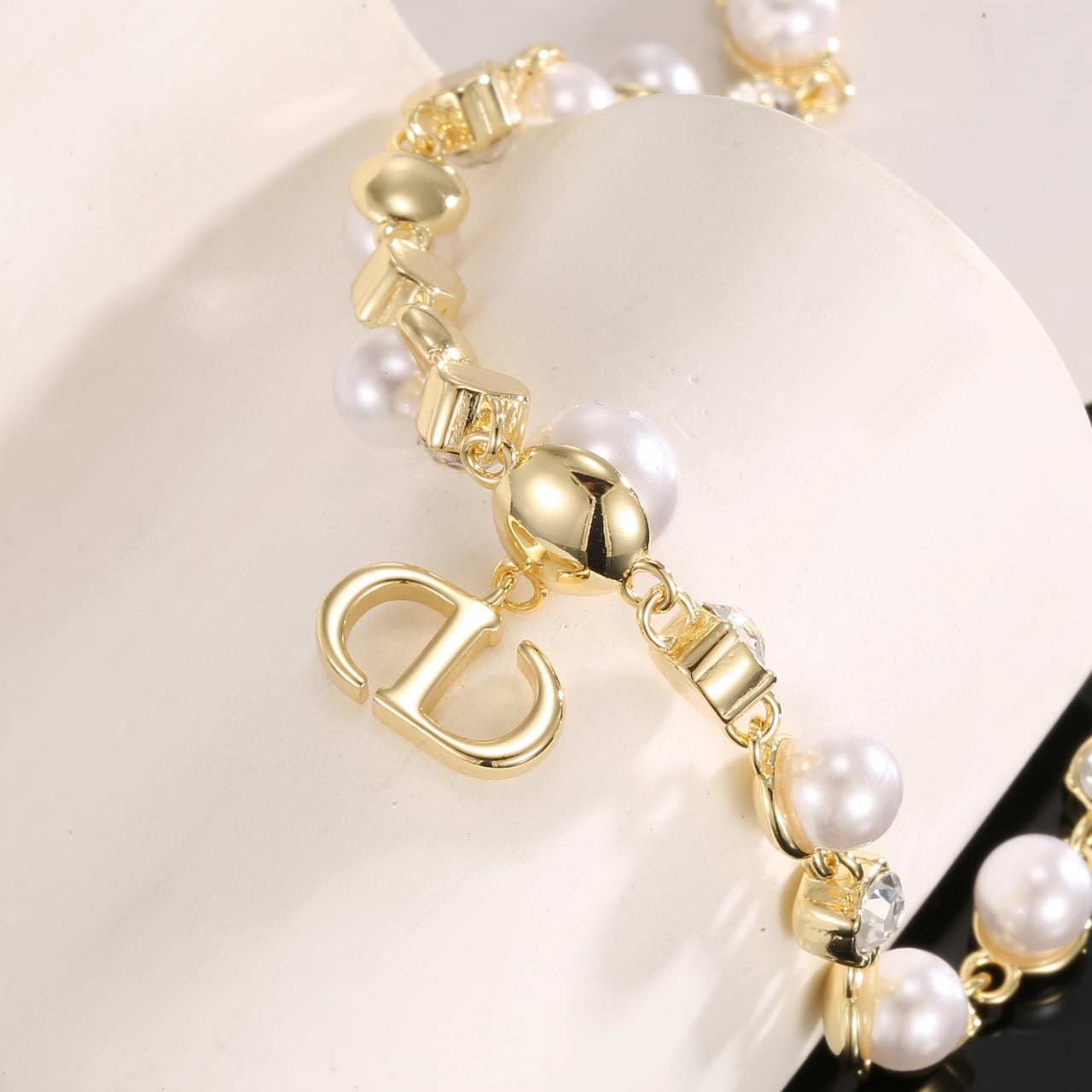 ディオール Dior パールがかわいい etit CD Treasure ネックレス レディース