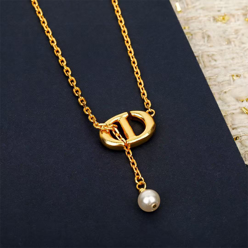 ディオール Dior 胸元華やか CDシグネチャー ネックレス レディース