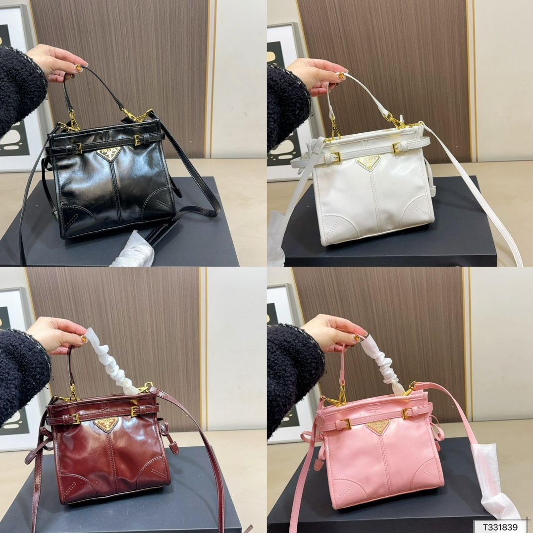 プラダ PRADA Soft lux レザー ミニ ショルダーバッグ 4色 レディース