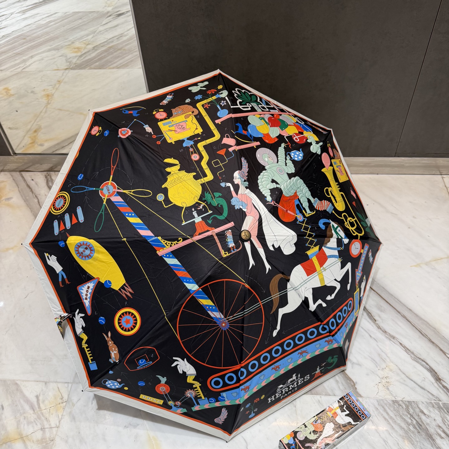 エルメス HERMES 晴雨兼用 傘 日傘 5つ折り手開き傘 3色 レディース メンズ