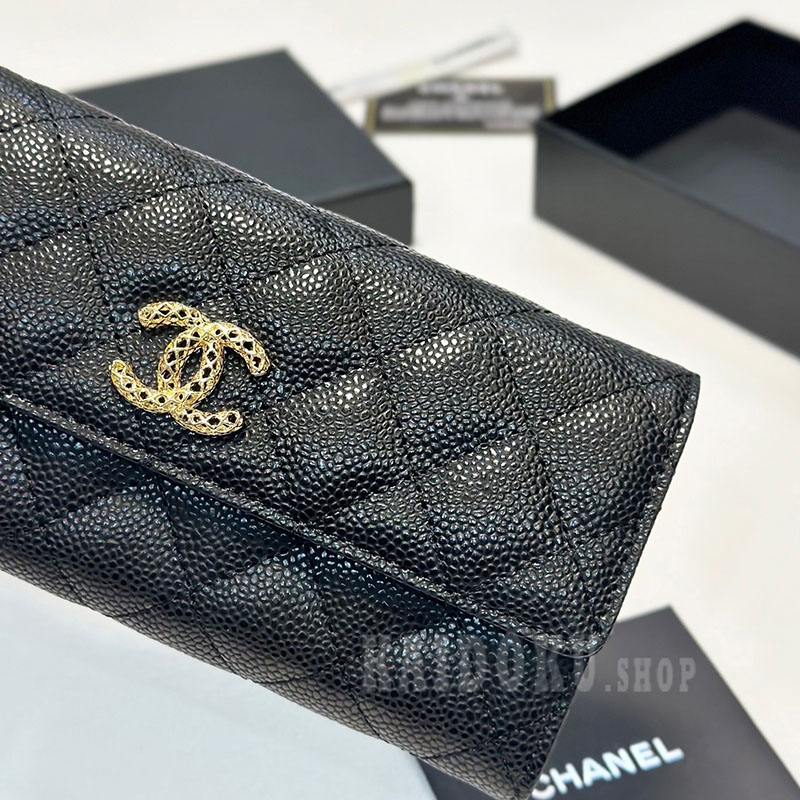 シャネル CHANEL ファッション レザー 長財布 レディース
