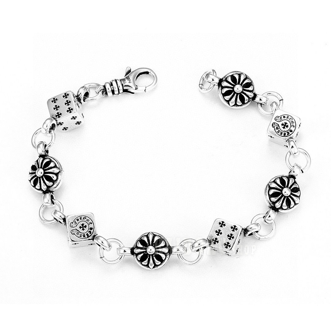 クロムハーツ Chrome Hearts 定番 クロスブレスレット メンズ