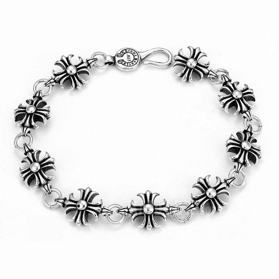 クロムハーツ Chrome Hearts クロスブレスレット メンズ