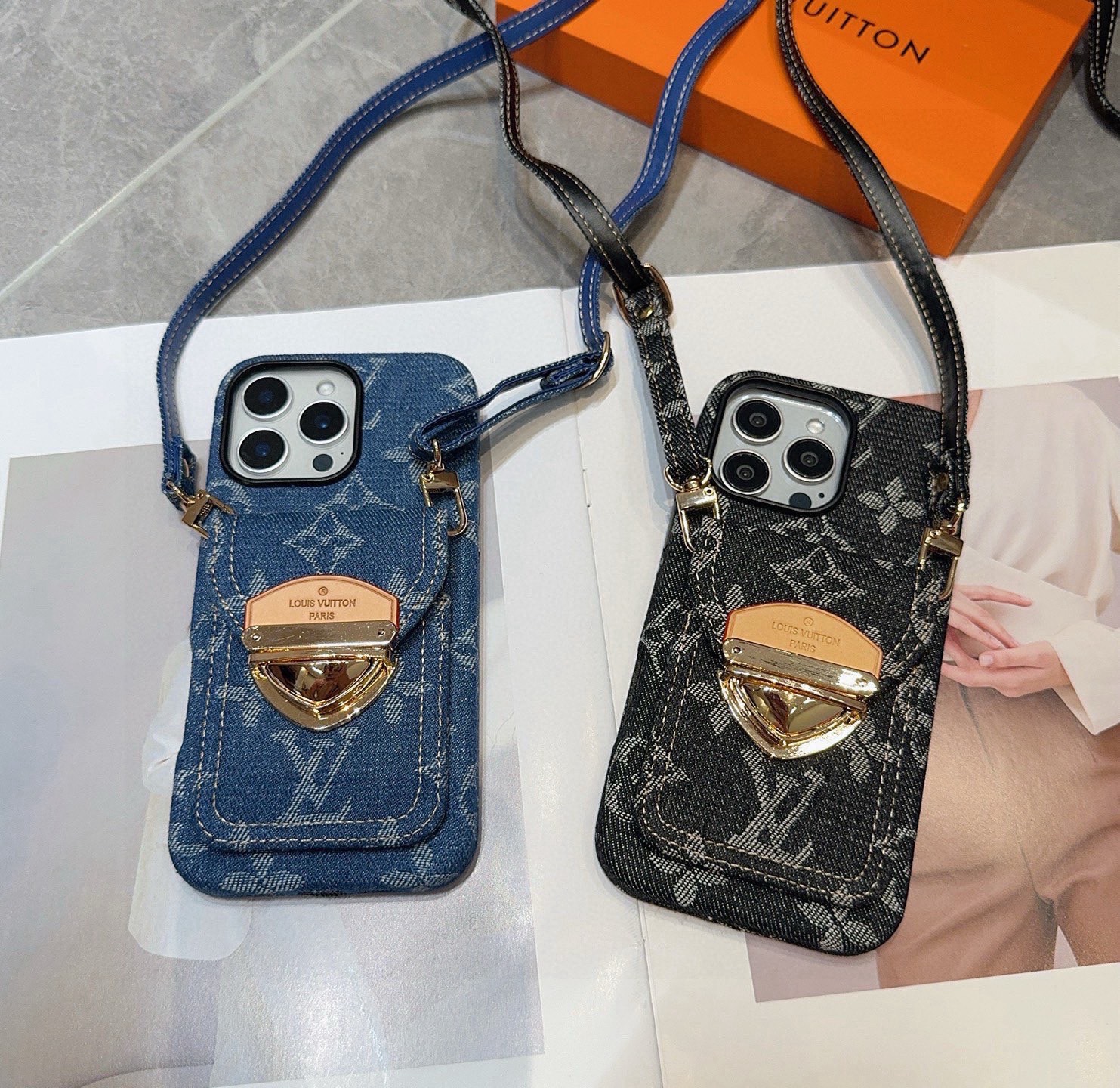 ルイヴィトン LOUIS VUITTON デニム モノグラム iPhone携帯ケース スマホケース メンズ レディース