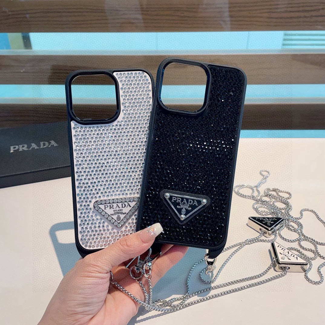 プラダ PRADA  iPhone携帯ケース スマホケース フルシェルチェーン レディース