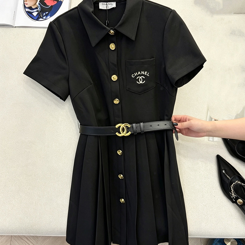 シャネル CHANEL 上品 シャツワンピース レディース