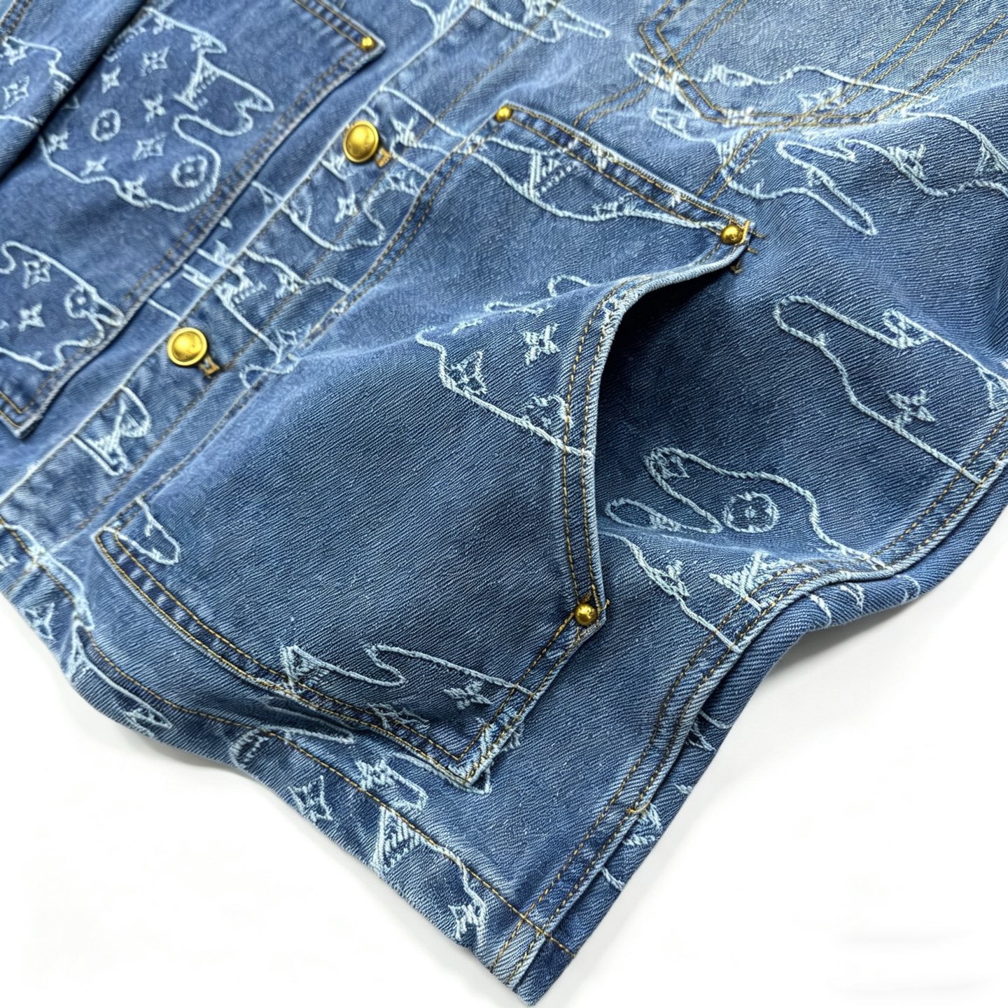 ルイヴィトン LOUIS VUITTON デニム ワークウェアブルゾン＆スケート