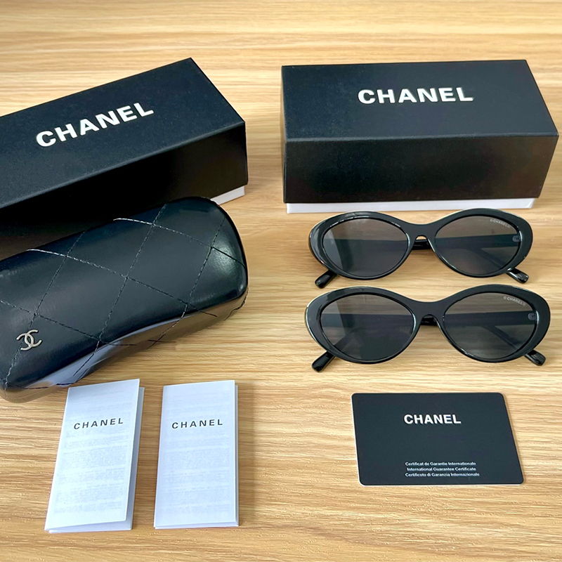 シャネル CHANEL ブラック ココマーク サングラス レディース