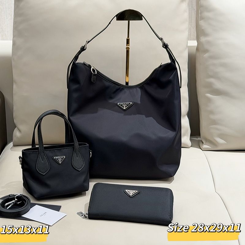 プラダ PRADA ショルダーバッグ＋ハンドバッグ+財布 3点セット レディース