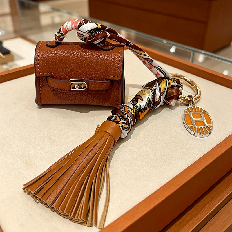 エルメス HERMES バッグチャーム キーホルダー レディース