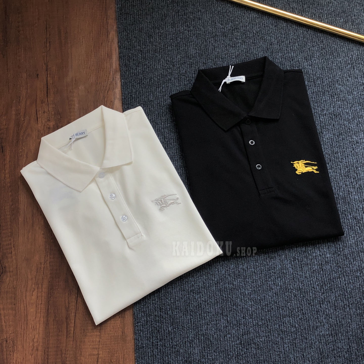 バーバリー BURBERRY ナイト コットンポロシャツ 2色 メンズ
